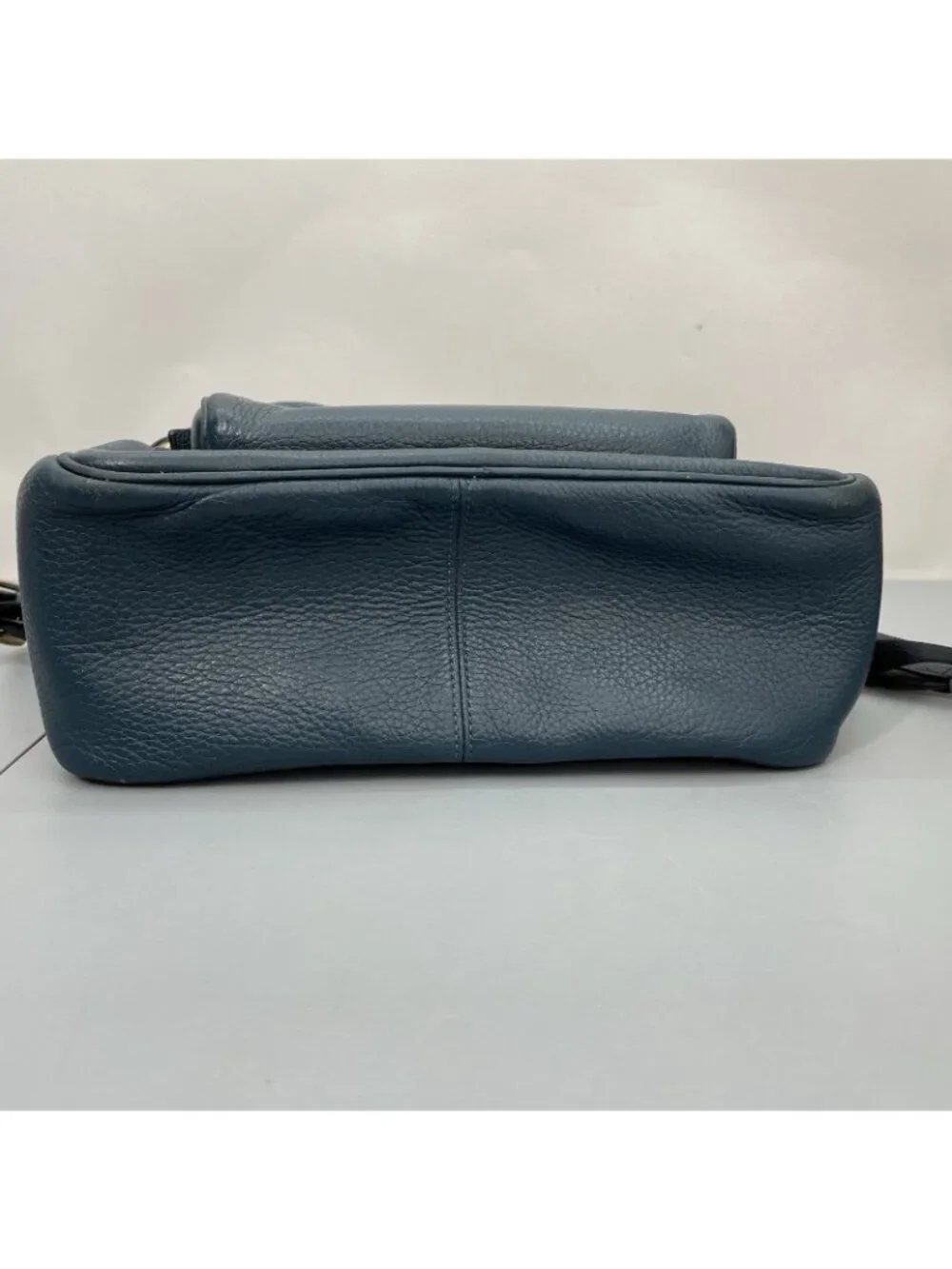 Coach Court Backpack Bag Pebbled Leather Zip 5666 Teal Green